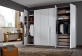 Frans 300cm Decor 6 Door Large Wardrobe - Pendle Village Furniture